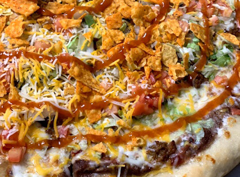 taco pizza at thunder road